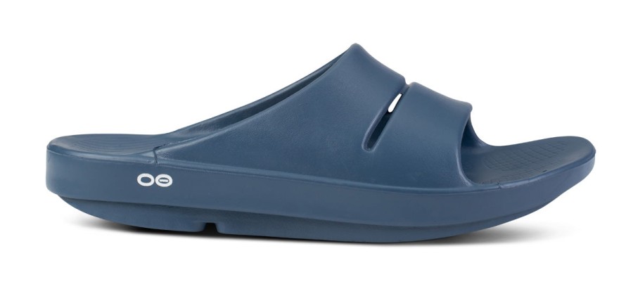 Sandals Oofos | Oofos - Ooahh Slide Unisex - Moroccan Blue