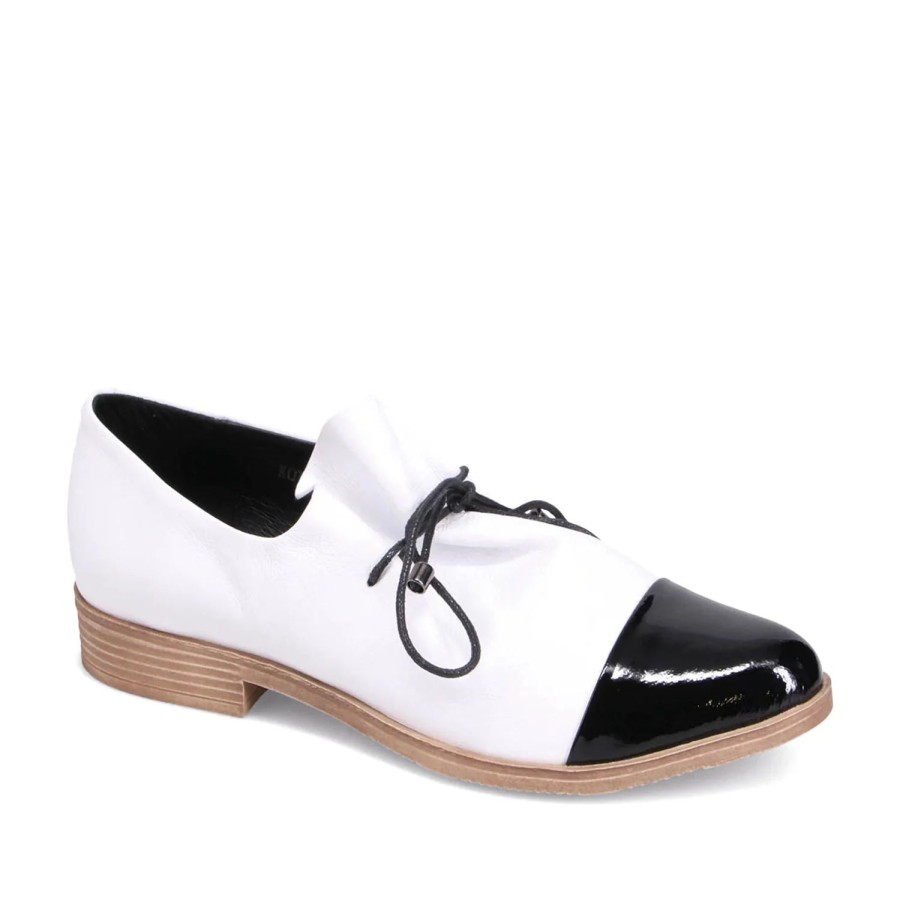 Shoes Django & Juliette | Django & Juliette Kotty - White / Black Patent