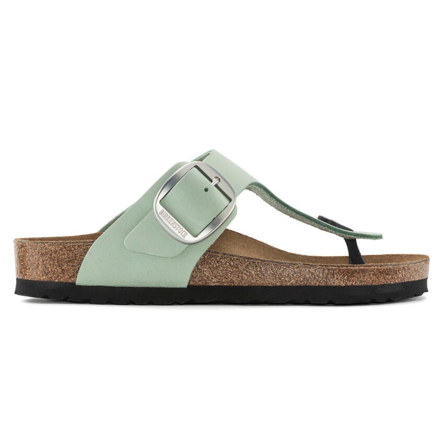 Sandals Birkenstock | Birkenstock - Gizeh Big Buckle Nubuck Matcha