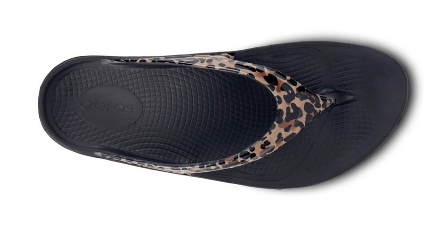 Sandals Oofos | Oofos - Oolala Leopard (Limited Edition)