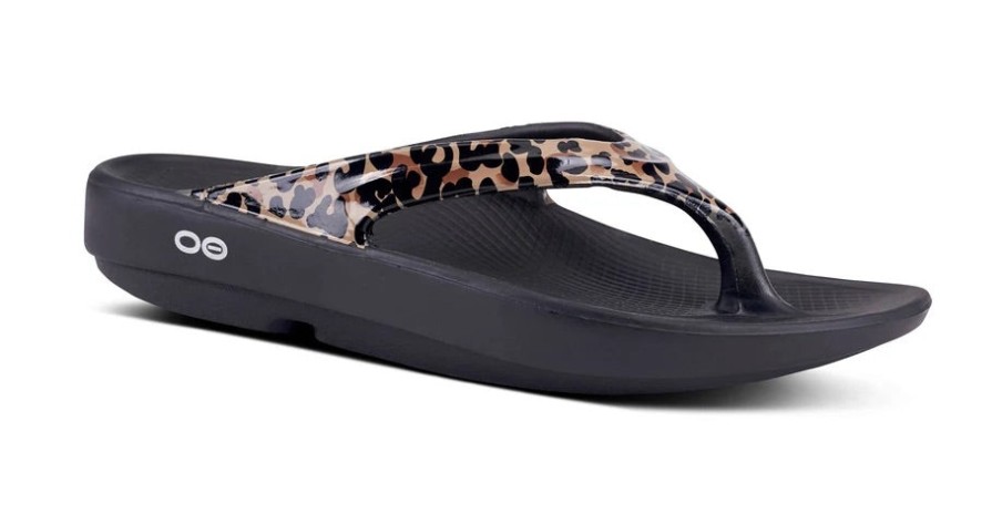 Sandals Oofos | Oofos - Oolala Leopard (Limited Edition)