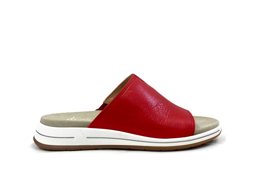 Sandals Ara | Ara 12-34820 Onella Flame Red Slide